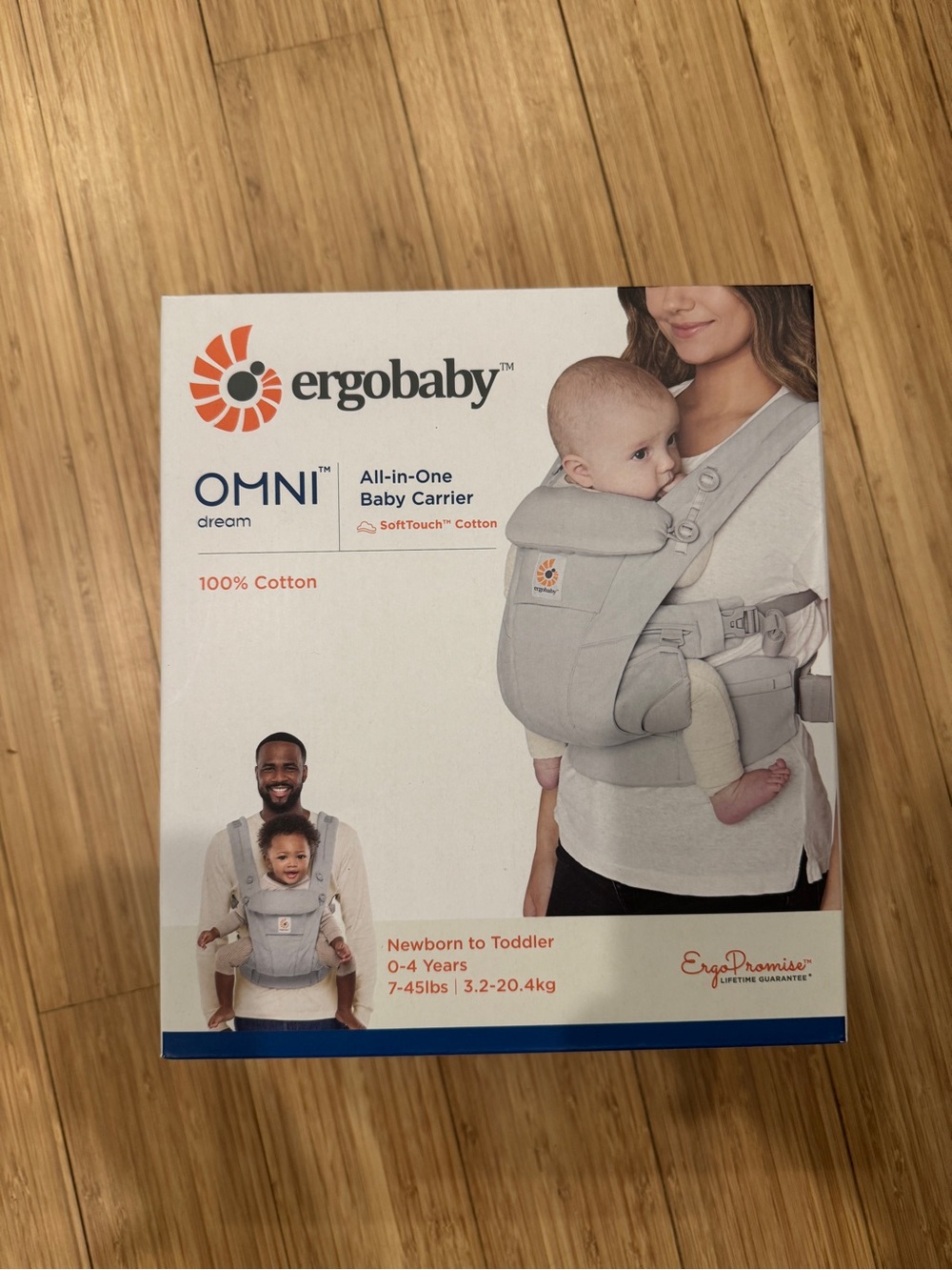 Brand new never used ergobaby Omni dream Pearl Grey